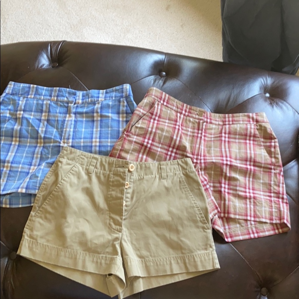 Stylish Women's Plaid and Solid Shorts Set